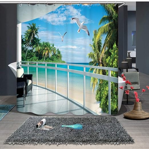 Get Cortinas con playas Desktop Wallpaper Free
