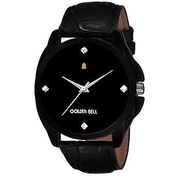 Original Black Dial Black Strap Analog Wrist Watch for Men - GB-974