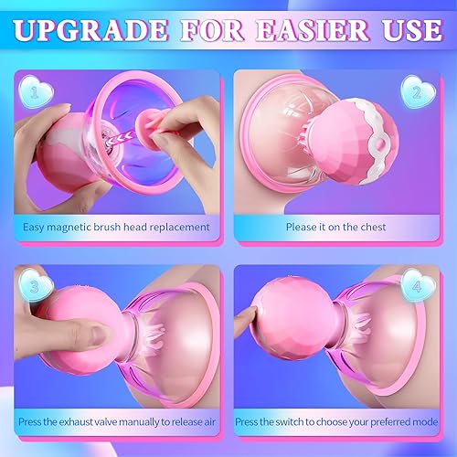 Sex Toys Nipple Vibrator for Women,Breast Suckers Massager with 10 Modes  Vibrators & 360°Rotation Stimulation Nipple Clamps Strong Sucking Vibrater  Adult Sexual Pleasure Toy for Female Couples Games in Saudi Arabia |