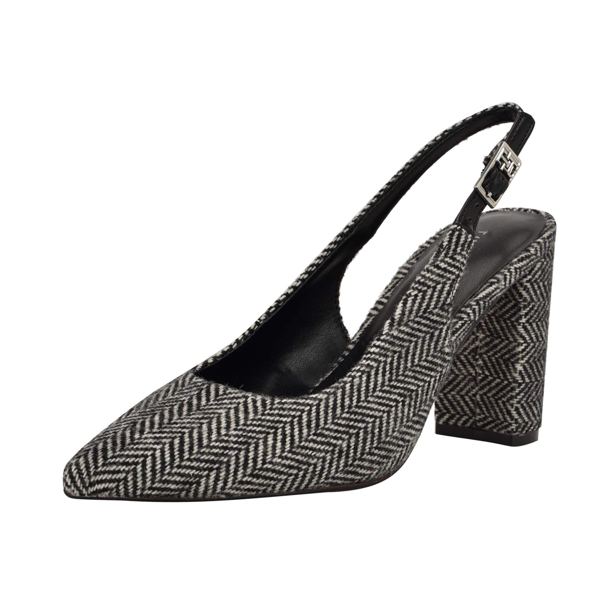 Tommy Hilfiger Women’s Azalee Black/White Tweed 7.5 Medium