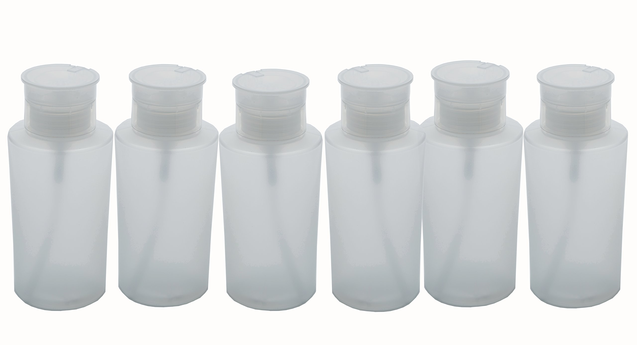 Fantasia Empty plastic pump bottle, 220 ml, pack of 1 (1 x 6 pieces).