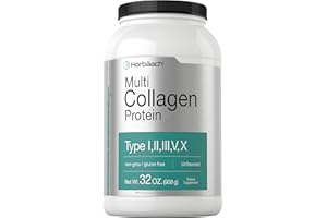 HORBÄACH Horbaach Multi Collagen Protein Powder 32 oz | Type I, II, III, V, X | Hydrolyzed Collagen Peptides | Keto & Paleo Friendly | Unflavored & Gluten Free