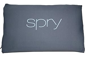 Spry Recovery Pillow Supportive Contouring Pillow with Adaptive Flo-Form Technology Great for Neck and Back Pain (Light Grey)