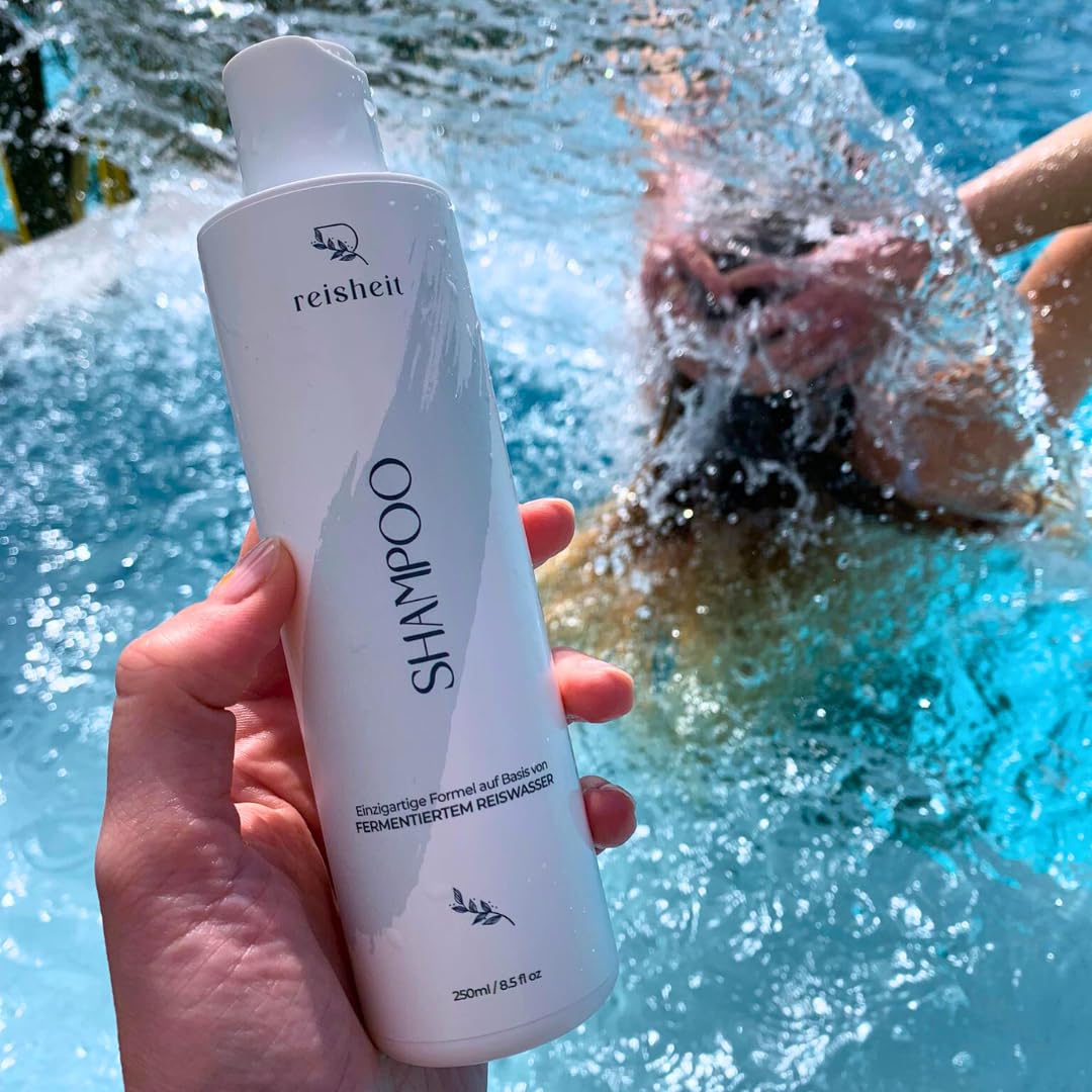 Reiswasser Shampoo 250ml – Stärkt & pflegt strapaziertes Haar – Vegan & ohne Silikone – Feuchtigkeit & Glanz – Made in Germany 4