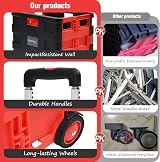 Rainberg Heavy Duty Folding Trolley Box Cart Extra Large 35kg Capacity view 6