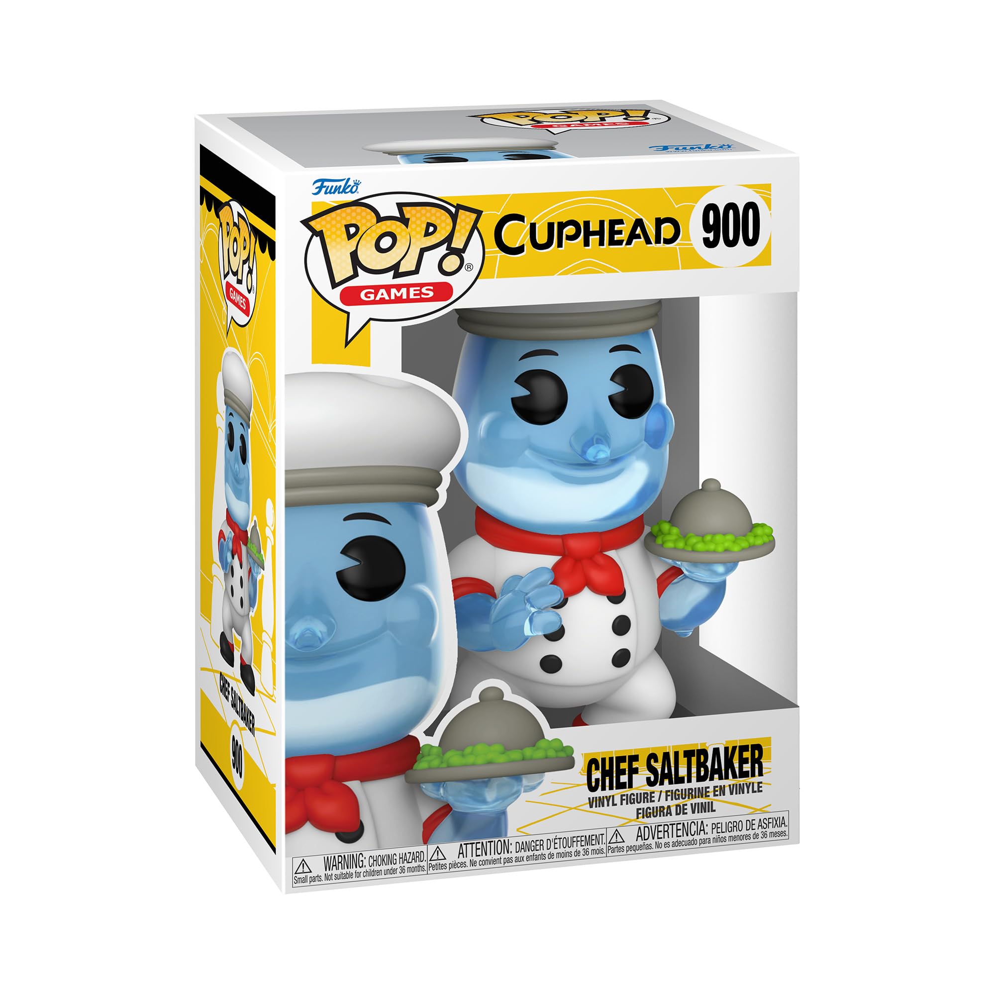 Funko POP! Games: Cuphead - Chef Saltbaker - 1/6 Odds for Rare Chase Variant - Collectable Vinyl Figure - Gift Idea - Official Merchandise - Toys for Kids & Adults - Video Games Fans