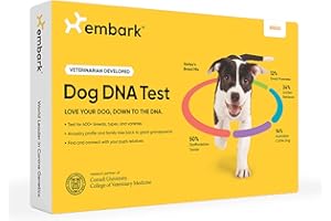 Embark Breed Identification Kit - Most Accurate Dog DNA Testing Kit - 99% Breed Ancestry Accuracy for Mixed Breed Dogs - Plus Relative Finder & Family Tree