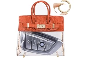GTZTYZ Mini Creative Handbag Design Car keychain,Women Key Bag Mini Handbag,Exquisite Transparent Handbag Headphone Bags