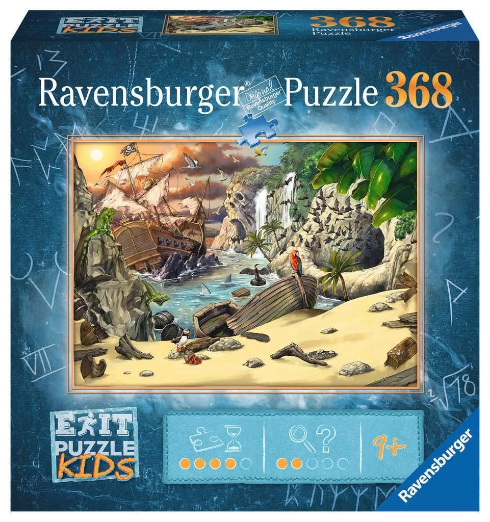 Ravensburger EXIT Puzzle Kids - 129546 The Pirate Adventure - 368 piece puzzle for children aged 9 and up, children's puzzle