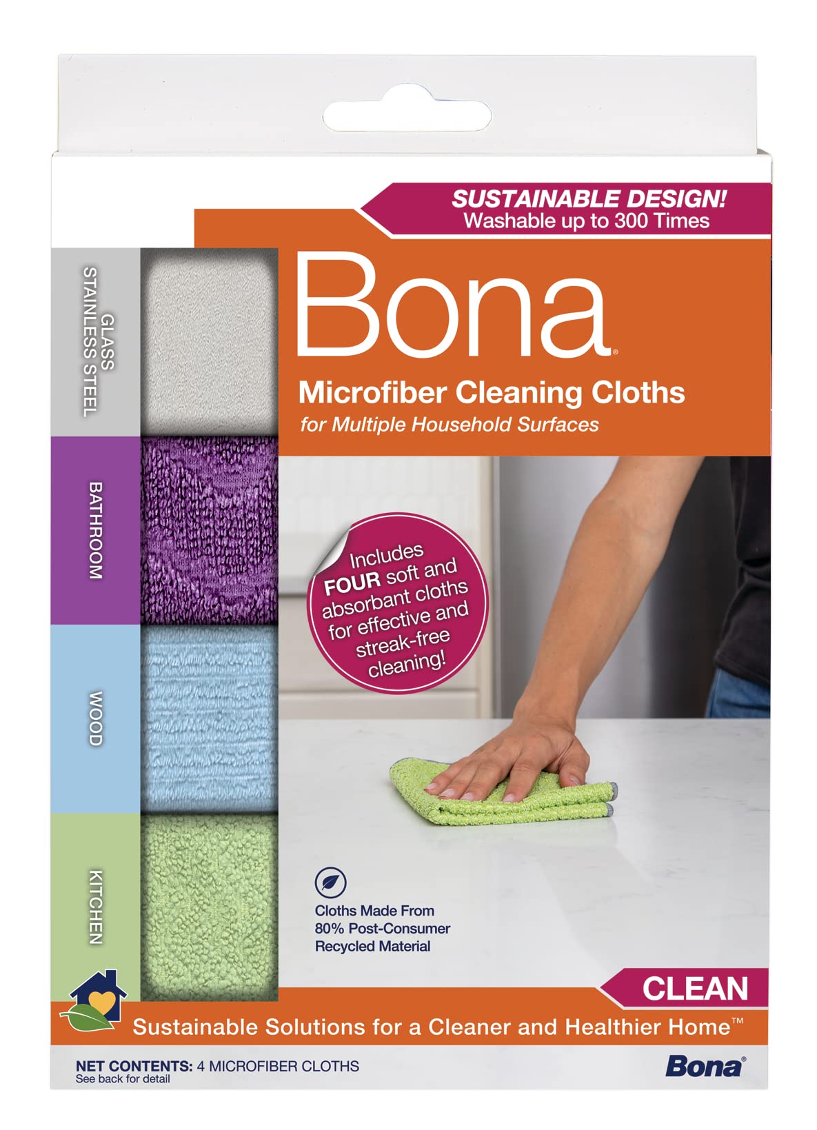 Photo 1 of Bona® Microfiber Cleaning Cloths Multipack