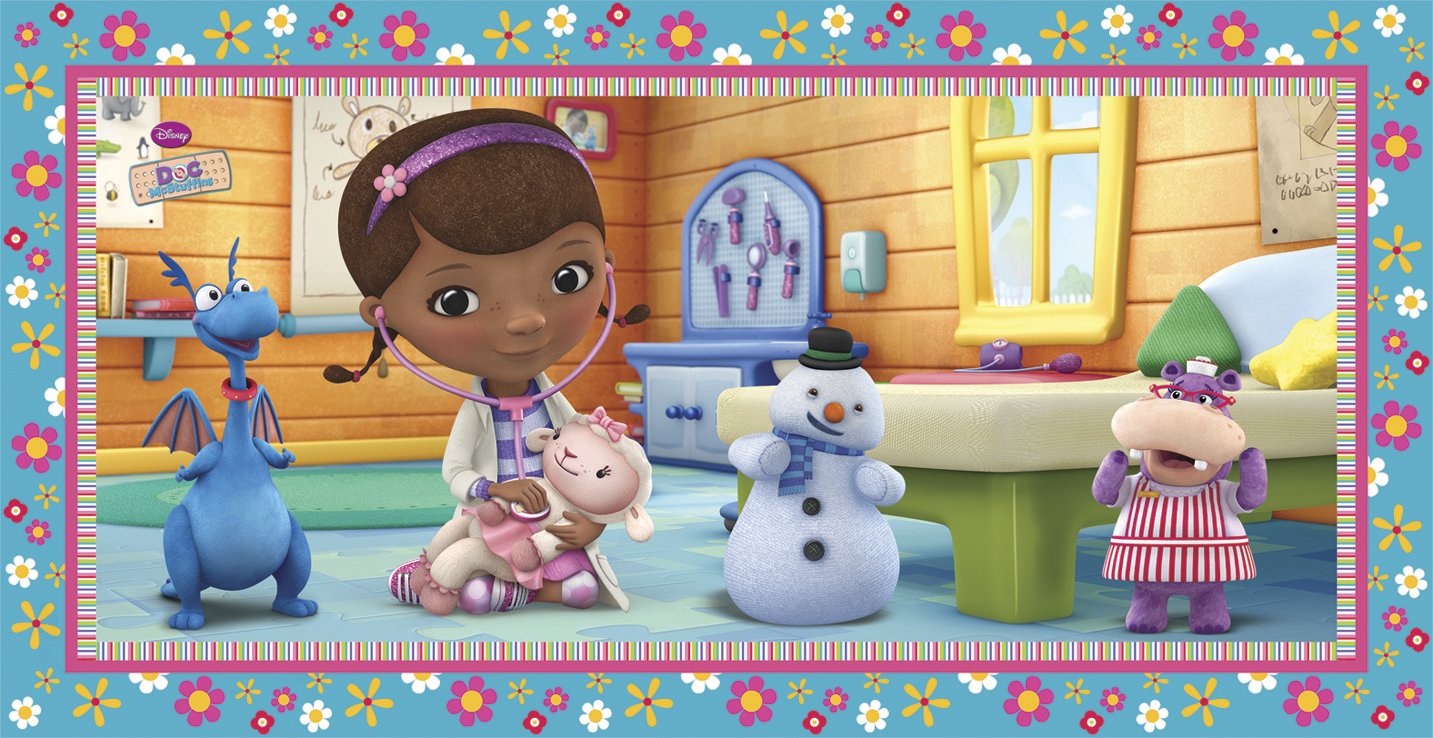 Unique Party 71749 - Disney Doc McStuffins Scene Setter Wall Decoration, 5ft x 2.5ft