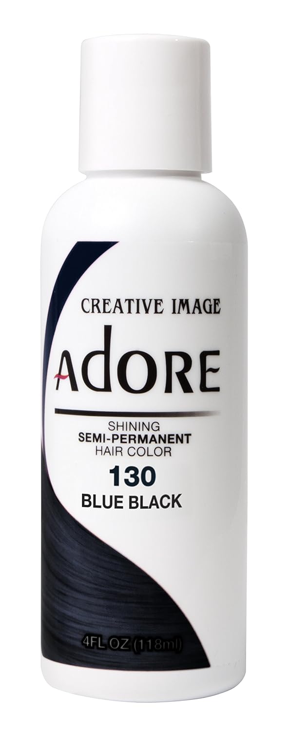 Adore Semi-Permanent Haircolor #130 Blue Black 4 Ounce (118ml)