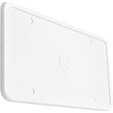 Rightcar Solutions Flawless Silicone License Plate Frame - Rust-Proof. Rattle-Proof. Weather-Proof. - White