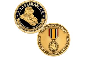 ARMED FORCES DEPOT Operation Iraqi Freedom Veteran 2003-2011 Bronze Challenge Coin