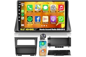 ELECTROSMART Android 13 Car Stereo for Honda Accord 2008-2013 4G RAM+64G ROM, 10.2 Inch IPS Touch Screen Car Radio with Wireless Carplay/Android Auto,GPS, WiFi, Bluetooth5.2, Support OBD2/DVR/DSP
