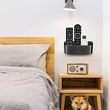 Suptek Remote Control Holder Wall Mount for 3-4 Remotes, Black view 5