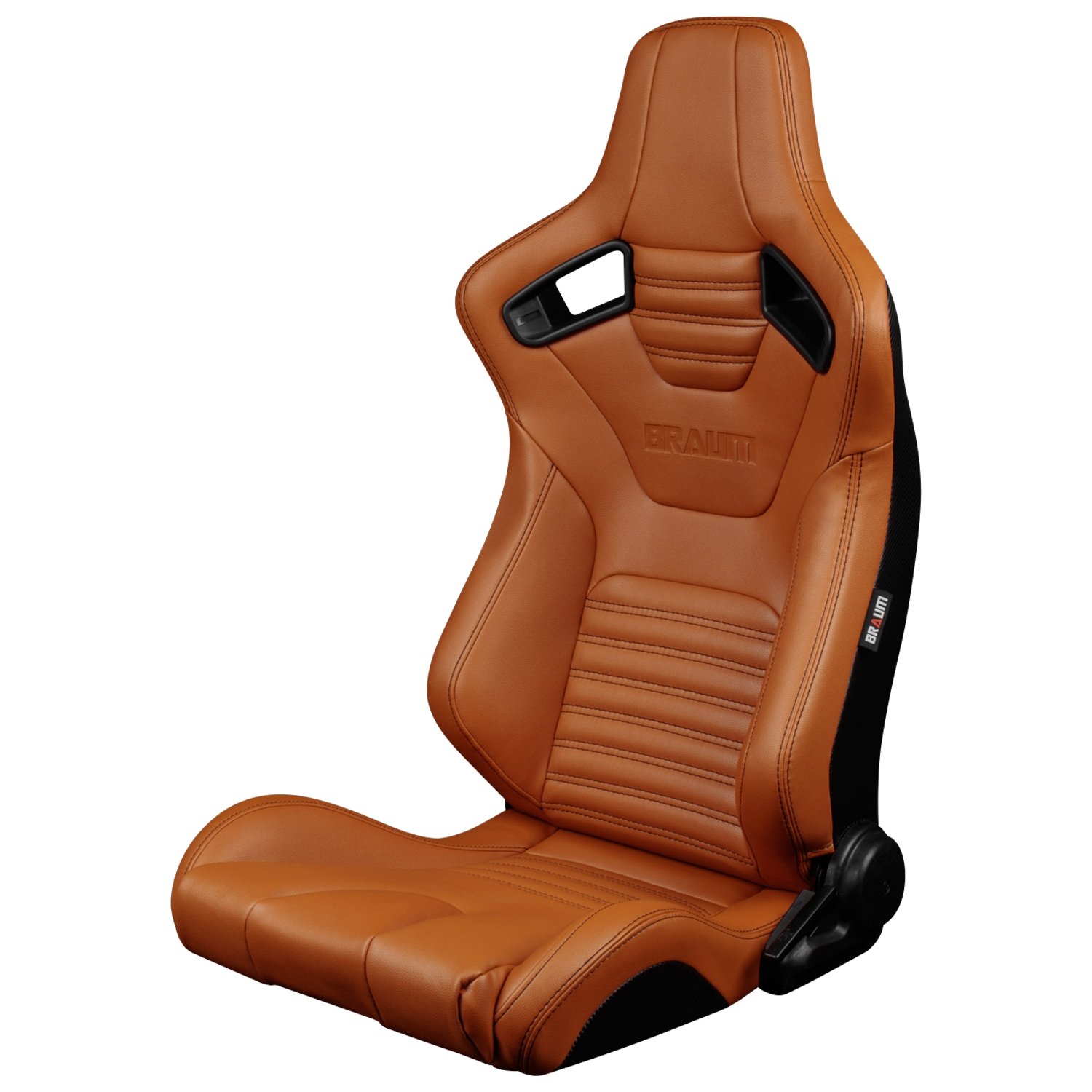 BRAUM Pair of British Tan Leatherette ELITEX Racing Seats with Black