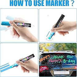 Celepen Window Chalk Markers for Cars Glass