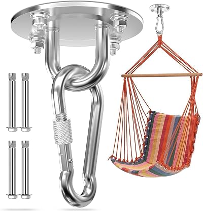 Morzejar Heavy Duty Ceiling Hook 360° Rotatable 304 Stainless Steel 400 kg