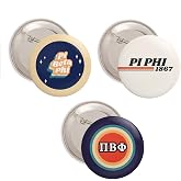 Desert Cactus Pi Beta Phi Sorority 3 Pieces of Variety Buttons Pack | Officially Licensed Pi Phi Sorority 2.25" Three Pack Pin, Metal Enamel Finish, Back Butterfly Clutch