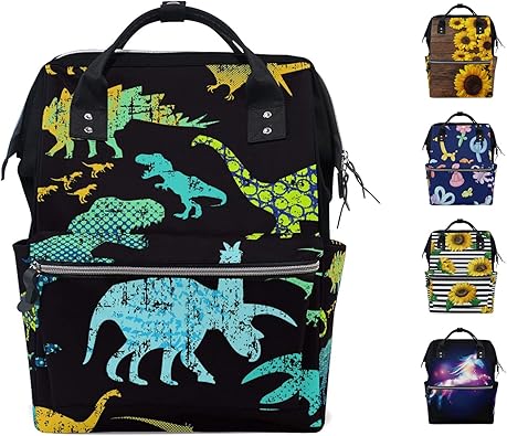 dinosaur nappy bag