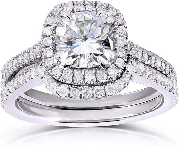 moissanite wedding sets