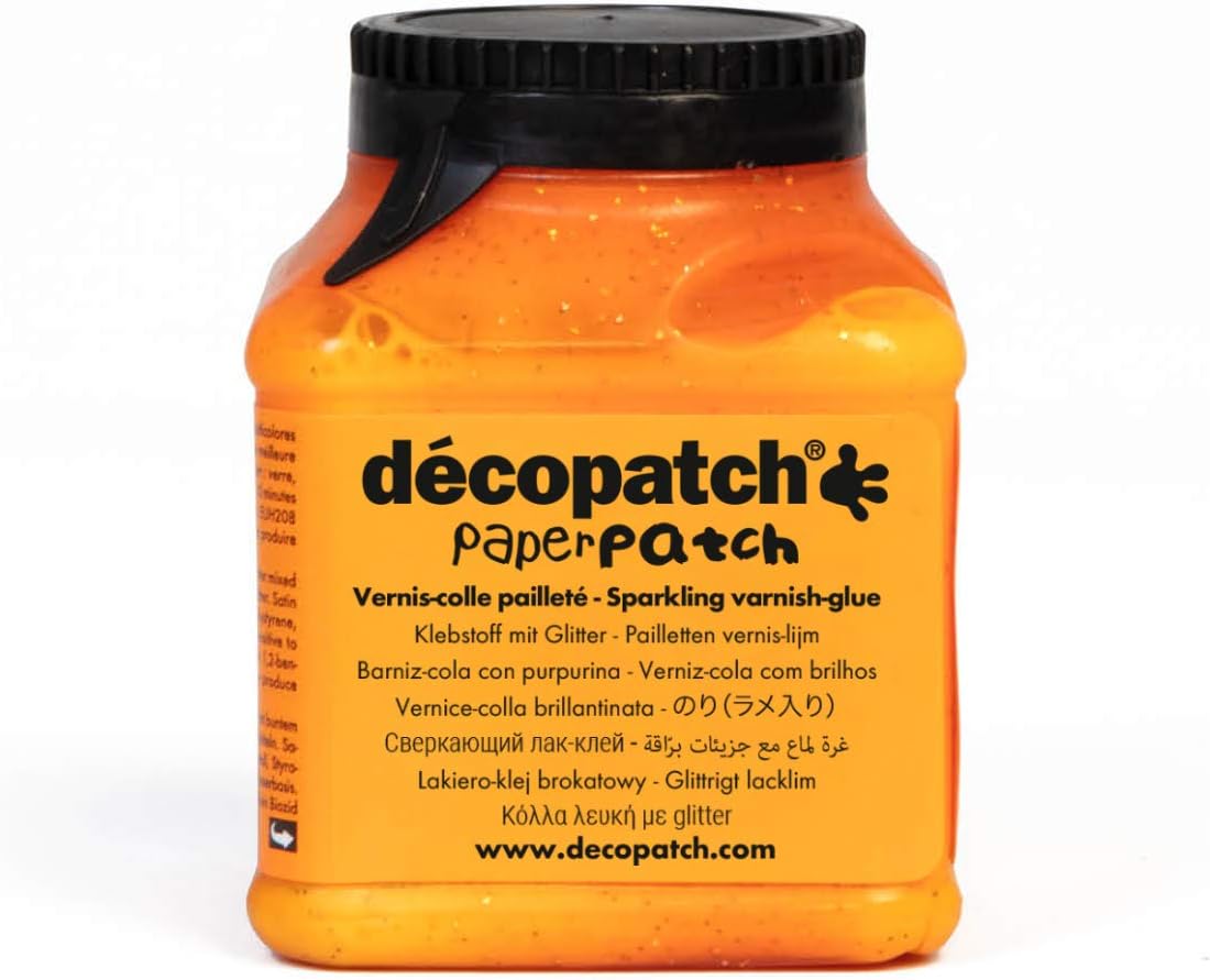 Décopatch PaperPatch Glue with Glitter, 180g, Multicolor, 180 g