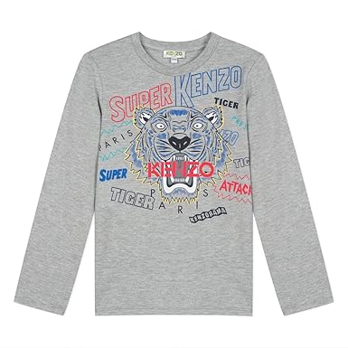 magliette kenzo bambino grigio