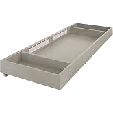 Evolur Remy Baby Changing Tray for Double Dresser | Solid Poplar Wood Nursery Topper with Storage Compartment | Fitted Enclosed Sides