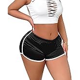 Booty Shorts for Women Sexy Micro Lounge Biker Running Athletic Shorts Workout Hot Pants Rave Bottoms