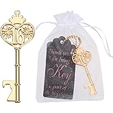 Layseri 24pcs 16th Gold Key Bottle Opener Birthday Party Favors, Key Beer Bottle Opener Favors 16 Anniversary Souvenirs Return Gifts for Guests Party Decor Supplies (16th)