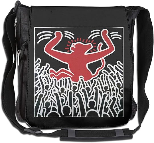 Amazon メッセンジャーバッグ キース ヘリング ショルダーバッグ メンズ スポーツバッグ ボディバッグ 肩掛けバック 磁気 防止 ワン ショルダーバック ビジネスバッグ カバン 軽い カジュアル 大容量 斜めがけバッグ 縦型 Cxl ボディバッグ ワンショルダー