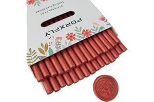 30 Pieces 7mm Sealing Wax Sticks for Glue Gun,PORXFLY Mini Wax Seal Sticks Great for Cards Envelopes,Wedding Invitations,Gift