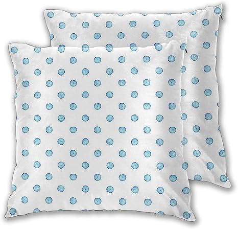 Amazon Co Jp Niesikkla クッションカバー2枚セット装飾枕カバー タマガイの殻の図のソフトアクアトーン水彩イラスト 北欧 可愛い 枕カバー 上品 インテリア 飾り 家庭用 レストラン用 ホテル用 部屋雑貨 ソファー 45x45cm ホーム キッチン