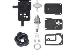 Mikatesi 691896 280197 Fuel Pump Body with 393397 Fuel Pump Rebuild Kit and Spark Plug Fuel Line Fuel Filter for Replacement Parts