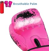 Grosee Kids Boxing Glove 6oz 8oz Pink Youth Training Sparring Kids MMA Gift view 3