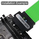 Yctze ATX 24-Pin 90 Degree Power Adapter Female to Male Right Angle Connector view 5