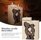 Vetbuosa Heart Shaped Candlestick Set for Mum Birthday Gift view 8