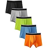 TIICHOO Boys Incontinence Underwear Every Day Washable Leak Proof Underwear for Kids 5 Pack