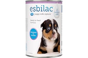 PetAg Esbilac Puppy Milk Replacer Liquid - 11 oz - Ready-to-Feed Puppy Formula with Vitamins for Puppies Newborn to Six Weeks Old - Easy to Digest