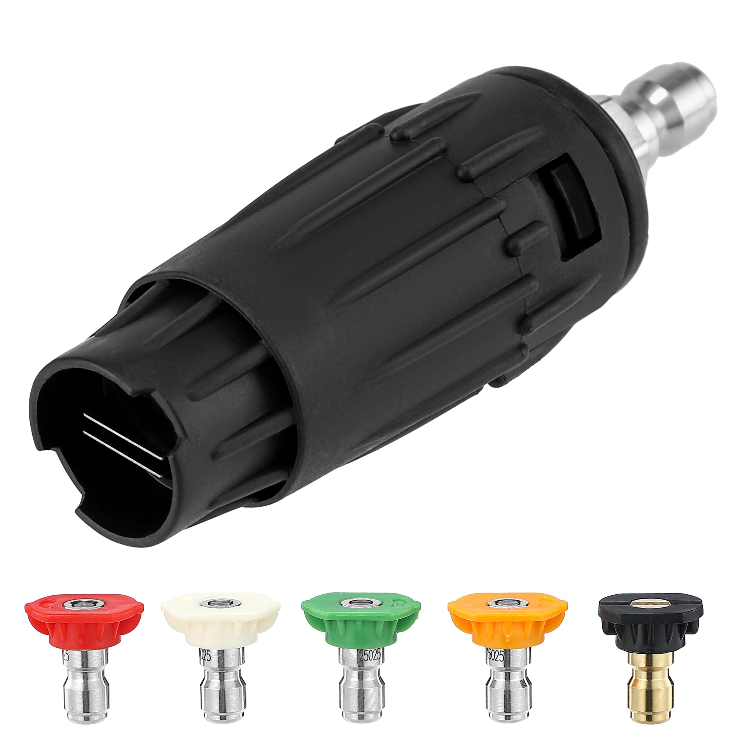 Photo 1 of JOEJET Pressure Washer Tips, Adjustable Pressure Washer Nozzle with 5 Spray Nozzle Tips, 1/4 Inch Quick Connect, 3000 PSI