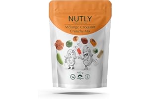 Nutly Crunchy Mix 460g –Vegan, Spicy Peas, Corn Chips, Crackers & Sesame Sticks/Nutly Crunchy Mix 460g –Vegan, Pois Épicés, C