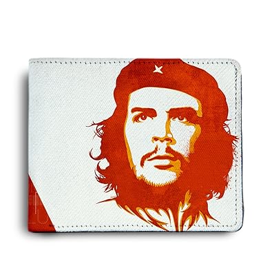 ShopMantra Che Guevara Revolution Printed Canvas Leather Wallet for Mens