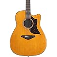 Yamaha A-Series A1R Acoustic-Electric Guitar, Vintage Natural