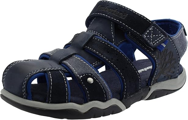 navy leather flat sandals