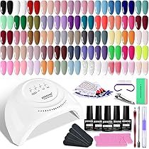 SAVILAND Gel Nail Kit – 500PCS Nails Tips and Glue Gel Kit with