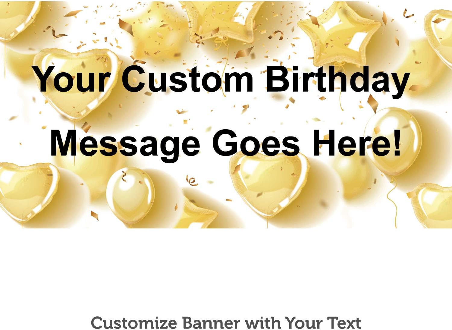Amazon Com Half Price Banners Custom Birthday Heart Balloons