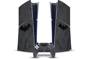 Head Case Designs Officially Licensed Batman DC Comics Hush Logos And Comic Book Vinyl Gaming Skin Decal Compatible With Sony PlayStation 5 PS5 Slim Digital Edition Console & DualSense Controller