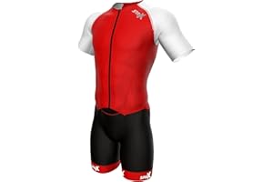 SPARX SPORTS Sparx Mens Elite Aerosuit Triathlon Suit Mens Short Sleeve Tri Suit Skinsuit