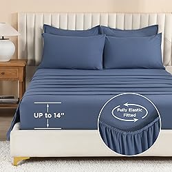 Litanika Queen Comforter Set Ocean Blue - 7 Pieces